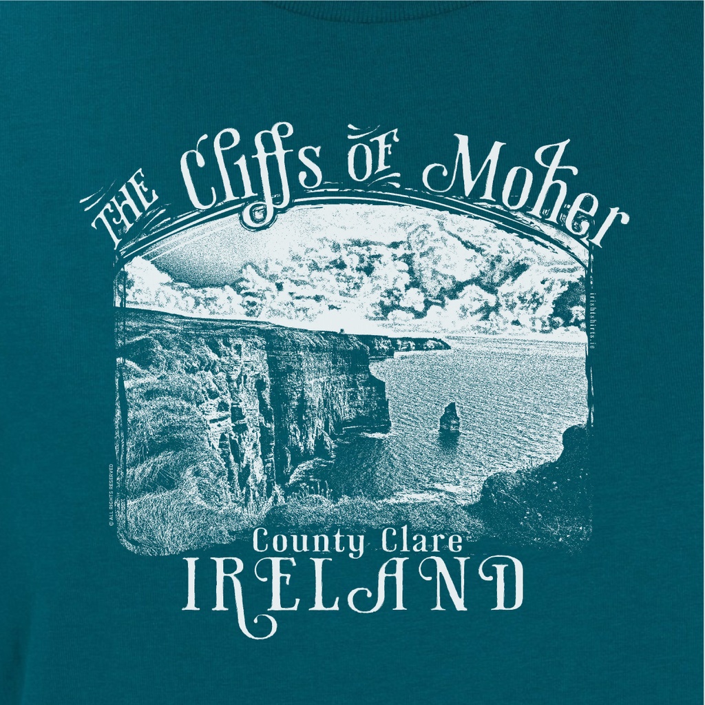 Monochrome Moher Cliffs Organic Kid T-Shirt