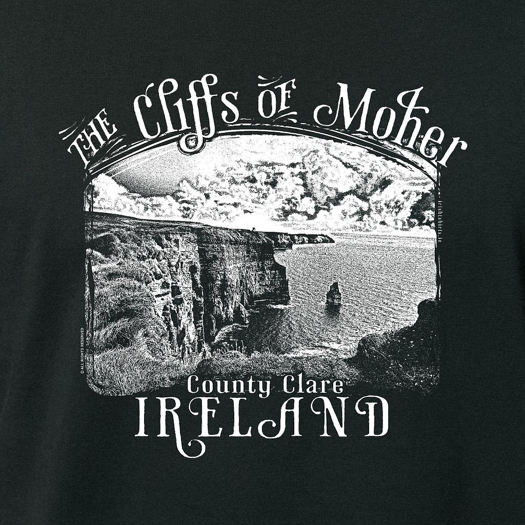 Monochrome Moher Cliffs Organic Kid T-Shirt