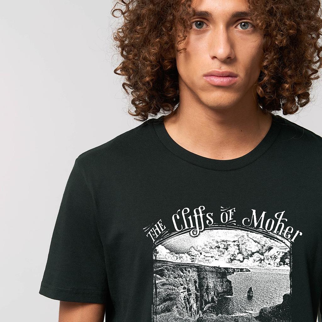 Monochrome Moher Cliffs Organic Unisex T-Shirt