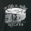 Monochrome Moher Cliffs Organic Women's T-Shirt