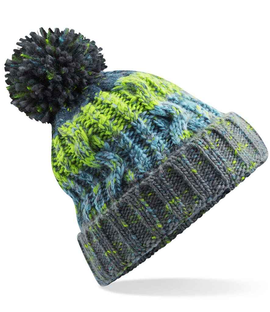 BB486 Beechfield Corkscrew Pom Pom Beanie