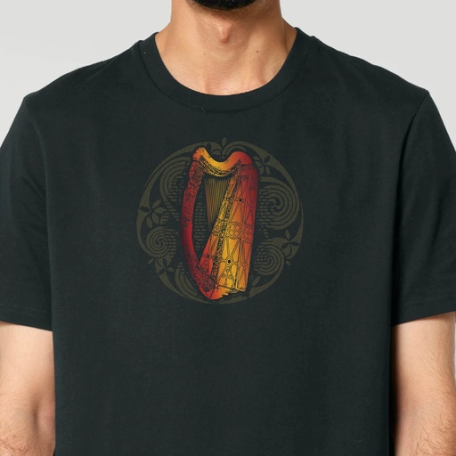 Celtic Harp Organic Unisex T-Shirt